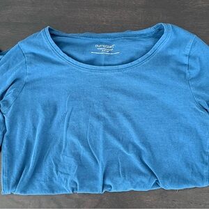 BumpStart Women's Scoop Neck Blue Top